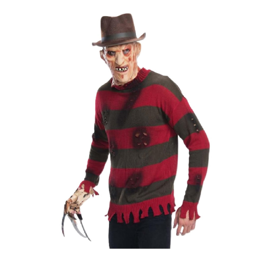 Freddy Krueger Sweater - Nightmare On Elm Street - Costume - Adult - 3 Sizes