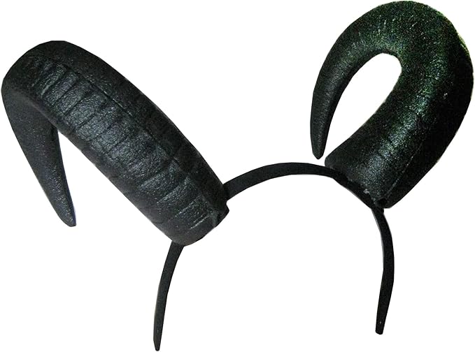 Goat Horns Headband - Demon - Sublimated - Costume Accessory Cosplay - One Size