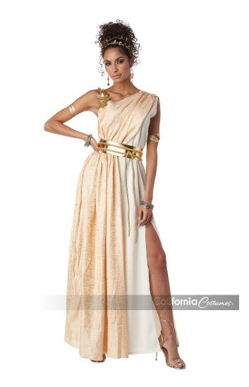 Womens Toga Roman Greek Golden Goddess Toga Costume Women Sizes