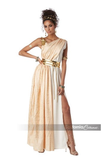 Roman Greek Golden Goddess - Toga - Costume - Adult - 4 Sizes
