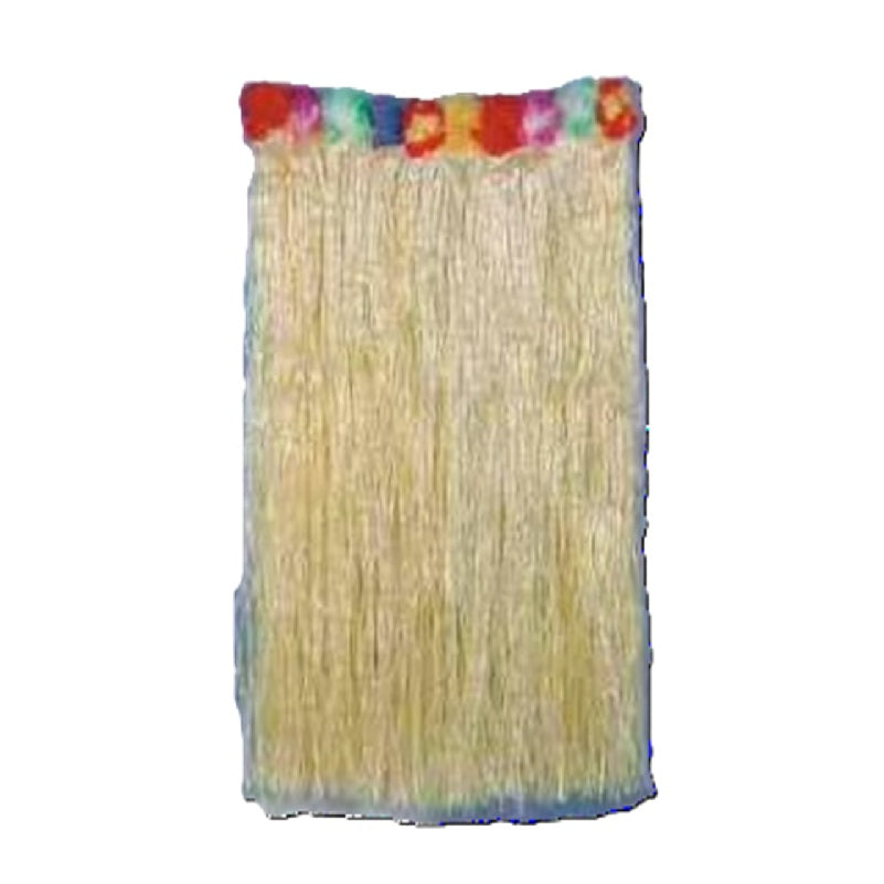 Grass Skirt with Flowers - Hawaiian - Costume Accessory - Adult