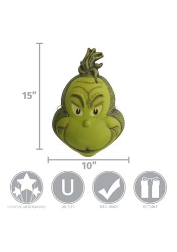 Grinch Plastic Half Mask - Christmas - Licensed Costume Accessories - One Size