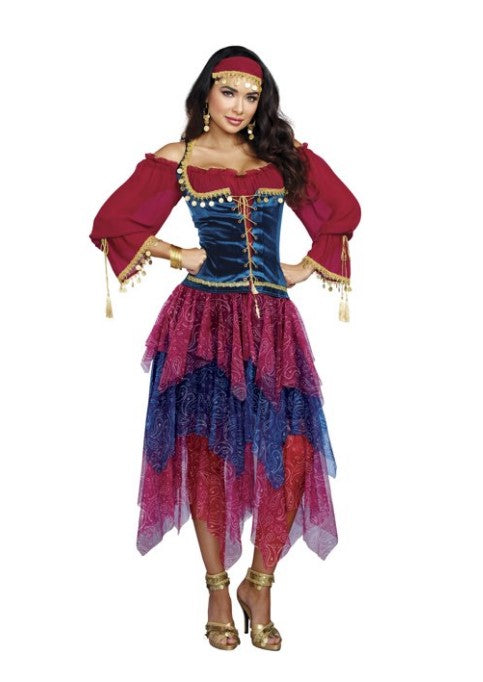 Gypsy - Fortune Teller - Pirate - Renaissance - Costume - Adult - 2 Sizes