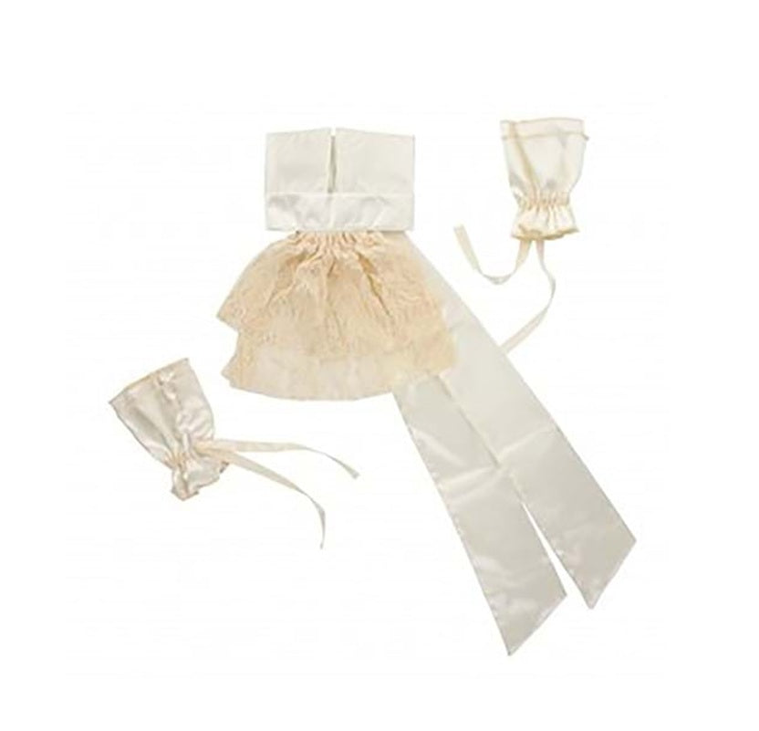 Off-White Jabot Collar & Cuff Set Collar - Colonial - Pirate - Costume Accessory