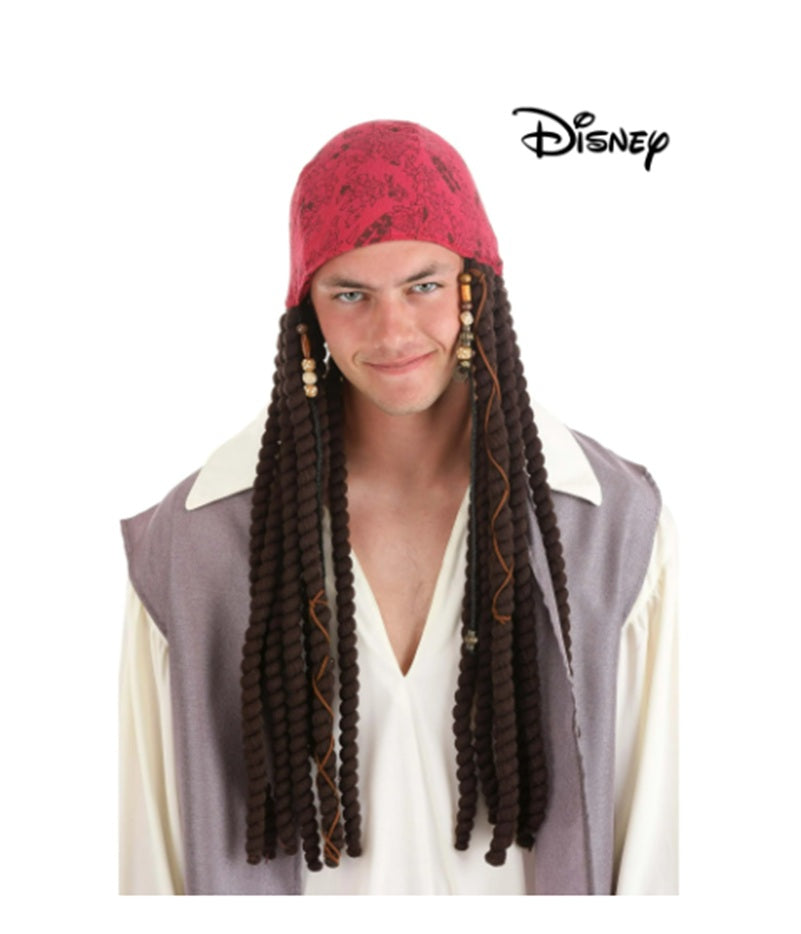 Jack Sparrow Bandana and Dreads Set Deluxe Costume Accessory