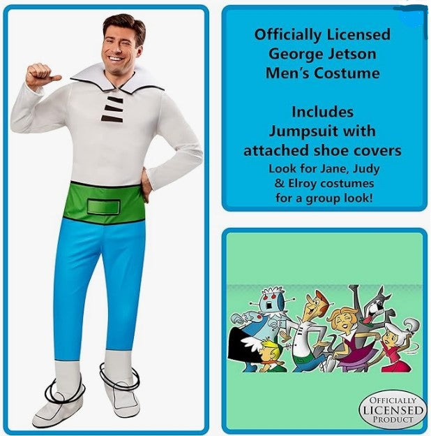 George Jetson - Cartoon - Comic - The Jetsons - Costume - Men - 2 Sizes