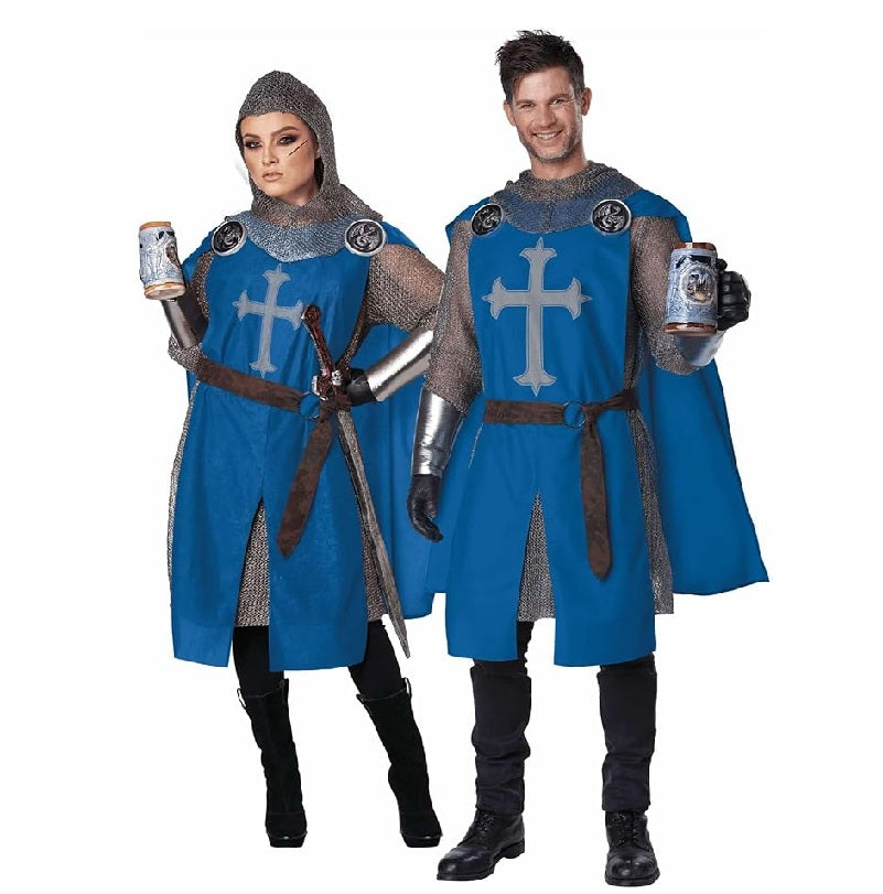 Blue Knight Surcoat - Medieval - Renaissance - Costume - Adult - 2 Sizes