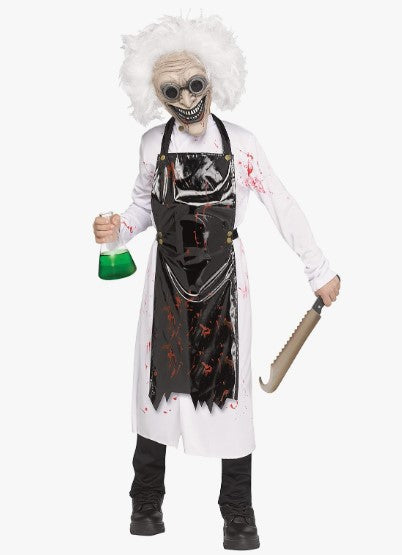 Mad Scientist - 3 Pieces - Costume - Child - 2 Sizes