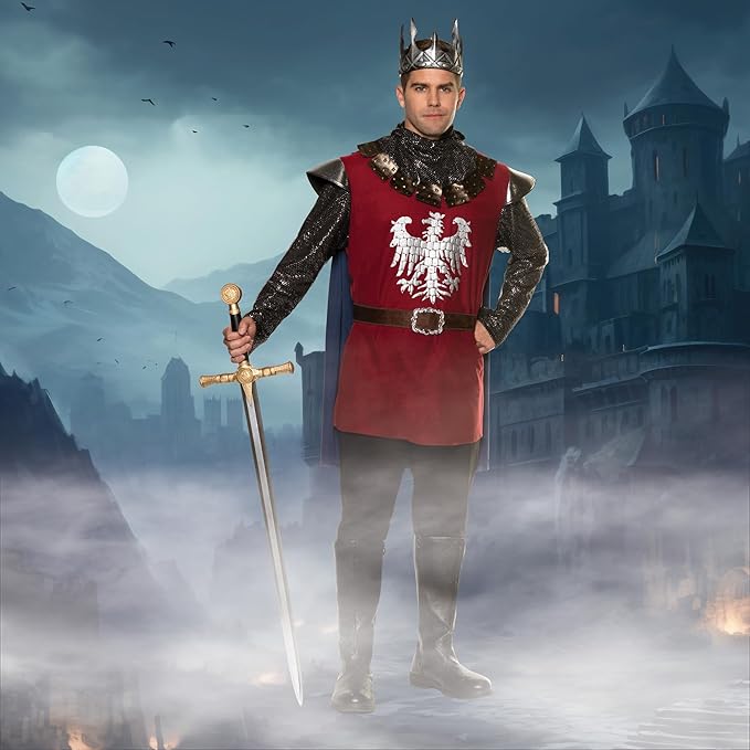 King's Guard - Knight - Medieval - Renaissance - Costume - Men - 2 Sizes