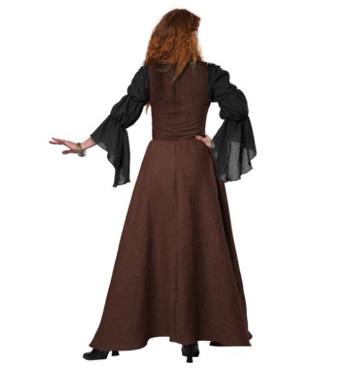 Peasant Overdress - Renaissance Medieval - Brown - Costume - Adult - 2 Sizes