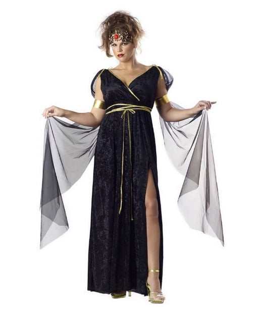 Medusa - Black - Egyptian - Roman - Greek - Costume - Women - Plus - 2 Sizes
