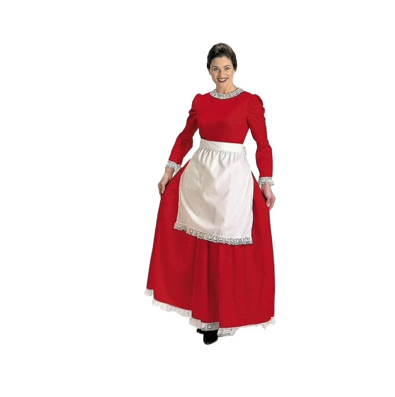 Traditional Mrs Claus Charmer - Red/White - Christmas - Costume - Women - Medium