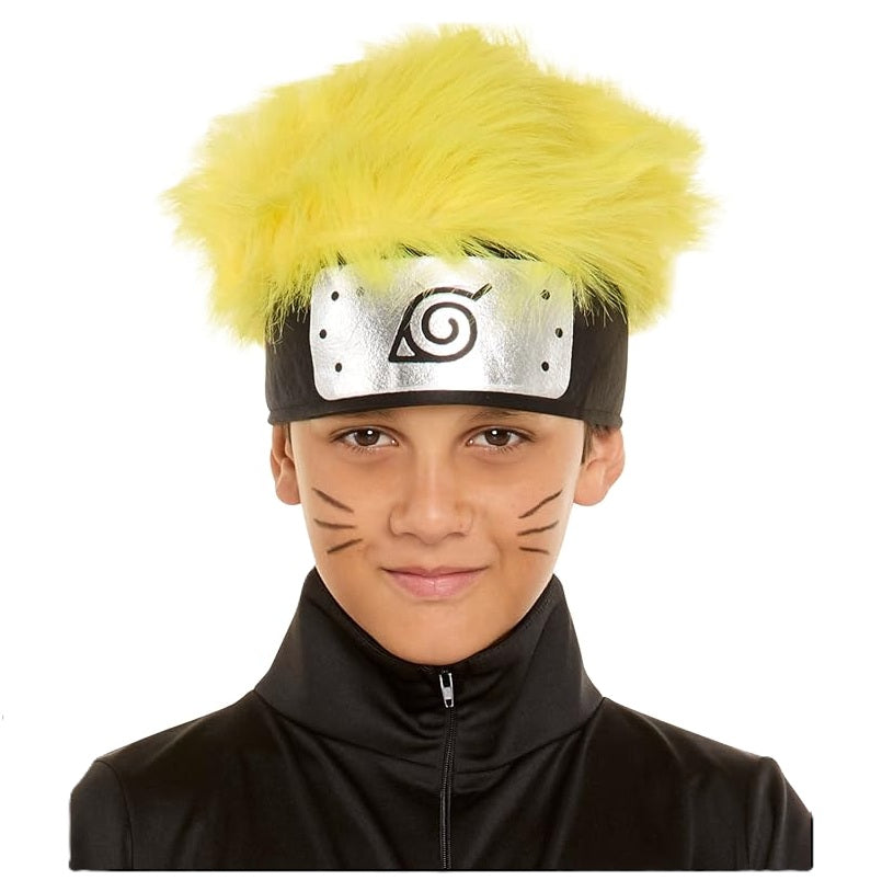 Anime Naruto Uzumaki Headpiece - Black/Yellow - Costume Accessory - Child Size