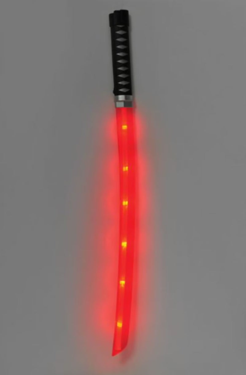 Light-Up Ninja Sword 2 Pack - 22" - Red Blue Green Costume Accessory Prop