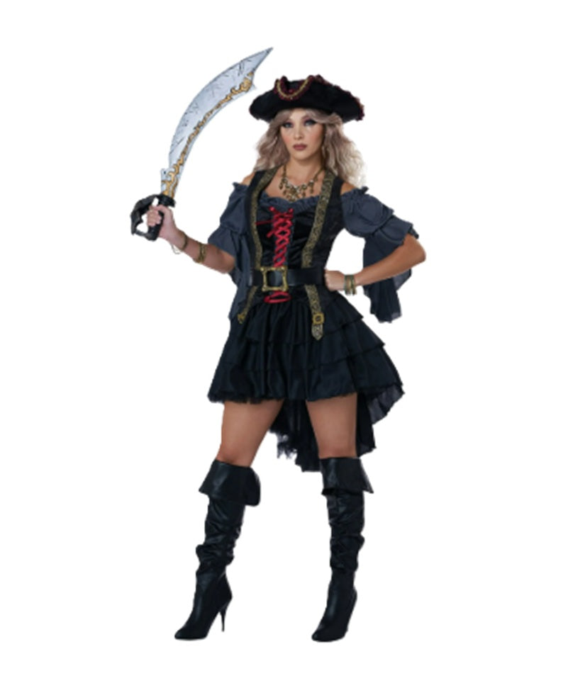 chinese dress ladies Amazon.com: Horolam Pirate Costume Adult Women Pirate Accessories with  Skirt Head Scarf Necklace Earrings Eye Patch : Clothing, Shoes & Jewelry main image 1