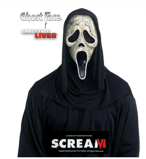 Aged Ghostface® Mask - Scream VI - Costume Accessory - One Size