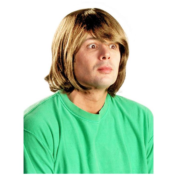 Shaggy Wig Scooby Doo Light Brown Shagi Costume Accessory