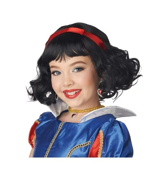 Snow White Wig Princess Costume Accessory Child Size