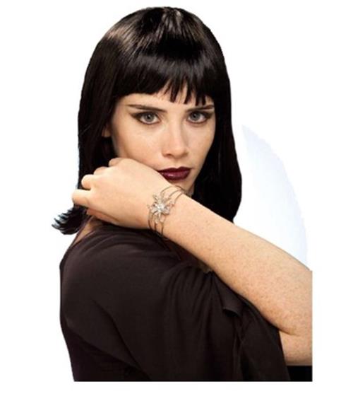 Pulsera de araña - Plata - Bruja - Accesorio de disfraz - Adulto adolescente