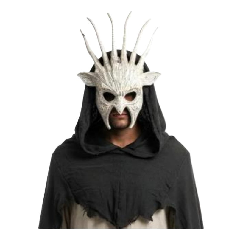 Spiked Demon Mask - Red or White - Costume Accessory - One Size