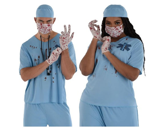 Surgeon Set - "Bloody" - Doctor - Nurse - Costume Accessory Kit - Adult Teen