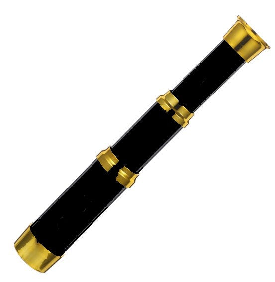 Pirate Telescope Plastic Blackgold Costume Accessory Prop Arlenes Costumes 1459