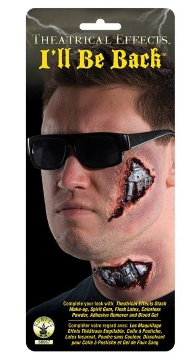Terminator Latex Prosthetic - I'll Be Back - Costume Accessory - One Size