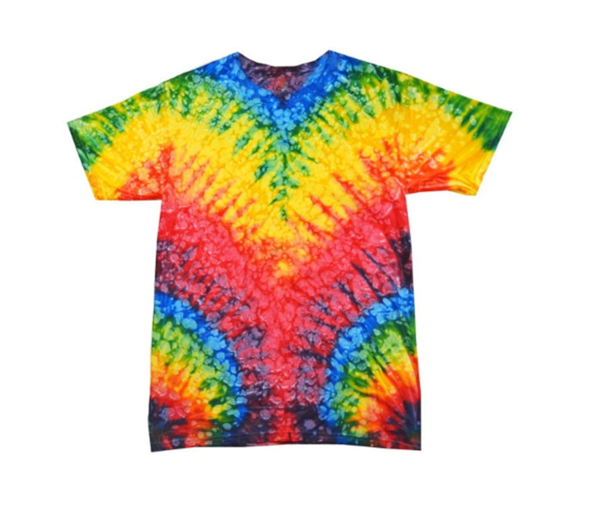 Hippie Tie Dye T-Shirt - 60's 70's - Costume - Men - 3 Sizes