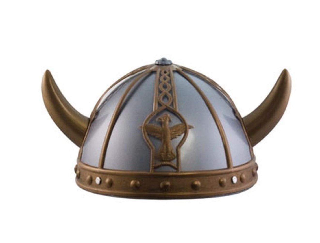 Viking Helmet - Silver/Gold - Costume Cosplay Accessory - One Size