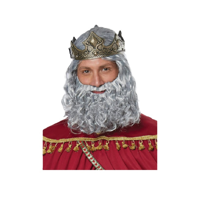 Wiseman Wig & Beard Set - Biblical - Hippie - Deluxe Costume Accessory