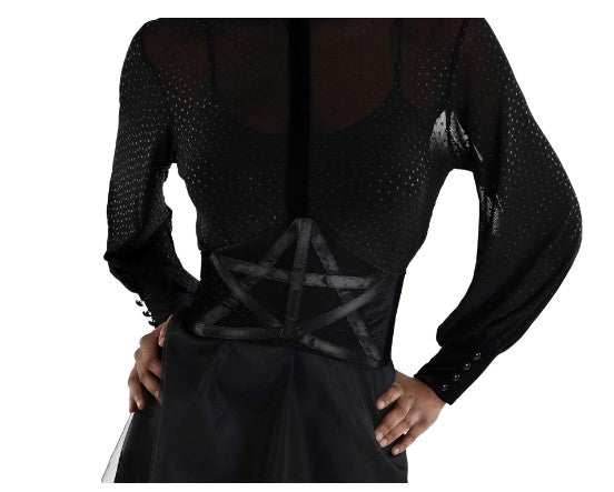 Witch Waist Cincher - Black Mesh - Costume Accessory - Women - One Size