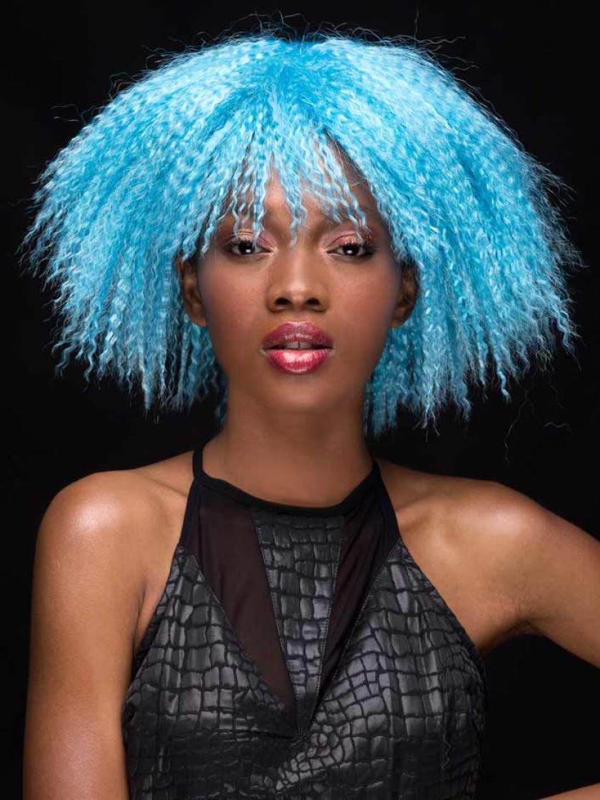Zoey Cool Blue Wig - Anime - Pop Star - Costume Accessory - One Size