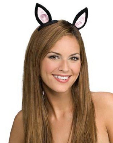 Cat Ears - Black - Clip-on - Costume Accessory - Child Teen Adult