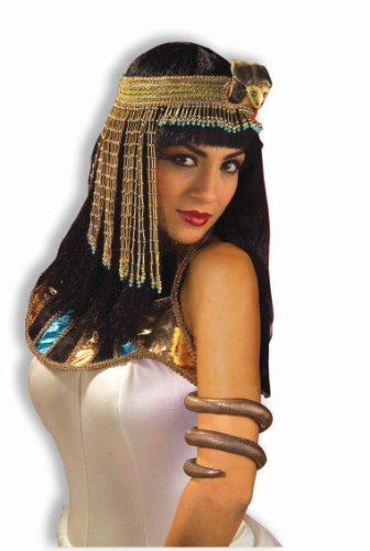 Egyptian Asp Snake Beaded Headpiece - Costume Accessory - Teen Adult