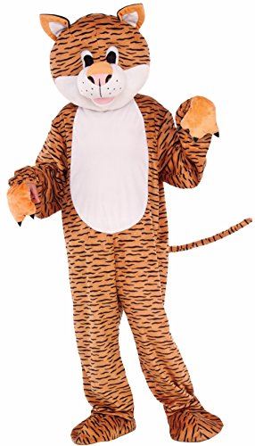Tiger - Plush - Orange/Black - Mascot - Costume - Child - Medium 8-10
