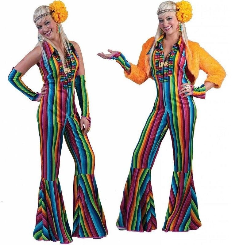 Mercado Jumpsuit - Hippie - 60's - 70's - Pride - Costume - Women - 3 Sizes