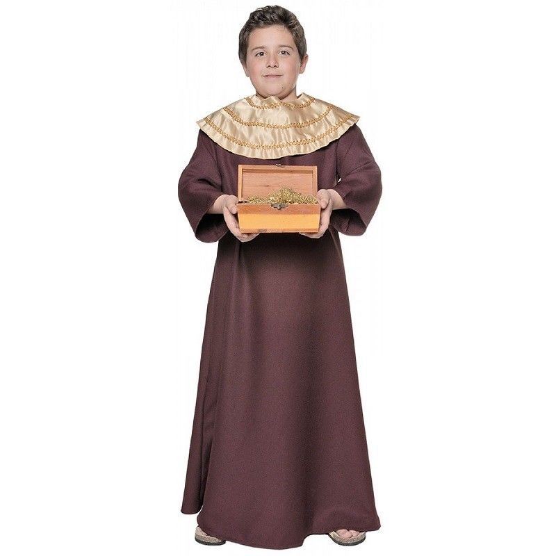 Weiser Mann – Könige – Weinrot/Braun – Kostüm – Kind – Klein 4-6