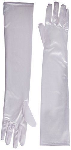 Long Gloves - 18" Nylon - Elbow - Formal - Adult Teen - 2 Colors