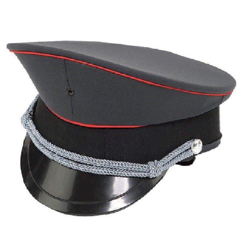 Military Hat - Captain - Dictator - Gray - Costume Accessory - Adult - 3 Sizes
