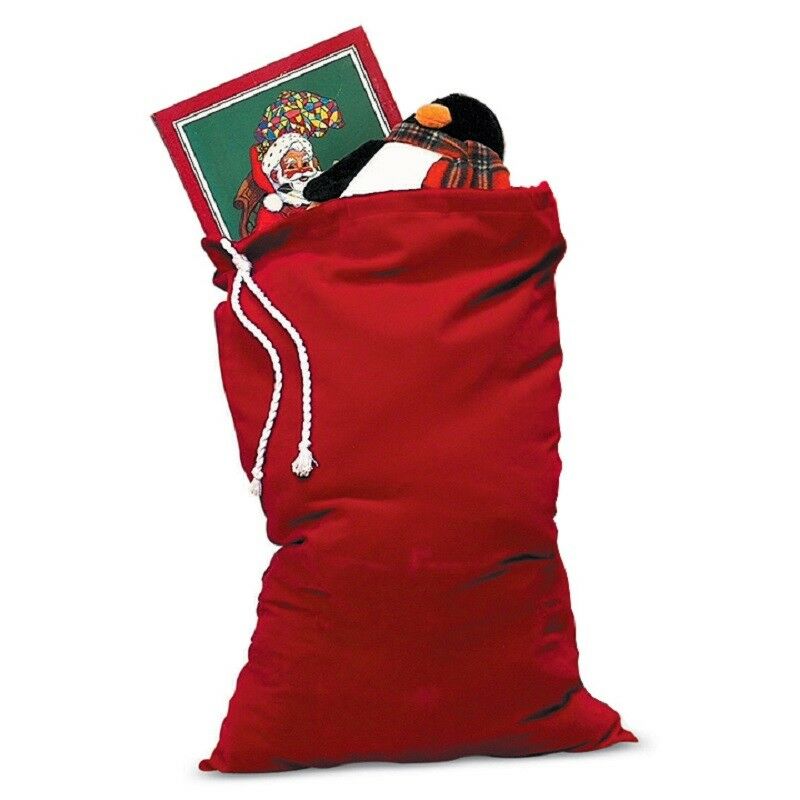 Burgundy Velvet Santa Toy Bag - 28" x 36" - Costume Accessory - Prop