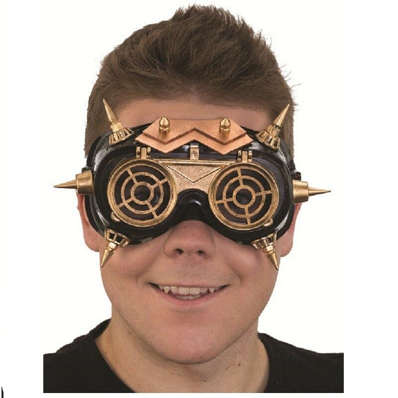 Plastic Steampunk Goggles with Spikes