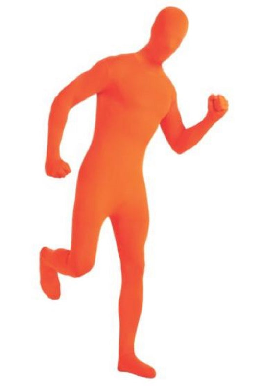 2nd Skin Full Body Suit - Orange - Costume - Adult - XL