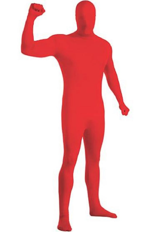 2nd Skin Full Body Suit - Red - Costume - Adult - XL
