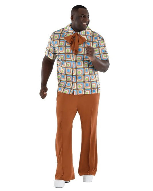 Groovy Collared Shirt & Pants Set - 1960's - Costume - Men - 2 Sizes