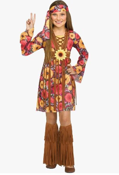 Flower Power - Hippie - 1960's - Costume - Child - 3 Sizes