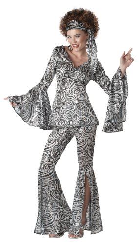 Discolicious Foxy Lady - 70's - 2-Piece - Costume - Women Large 10-12