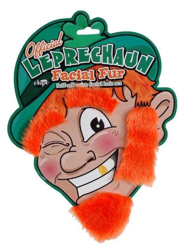 Leprechaun Facial Fur - Orange - Costume Accessories - Adult Teen