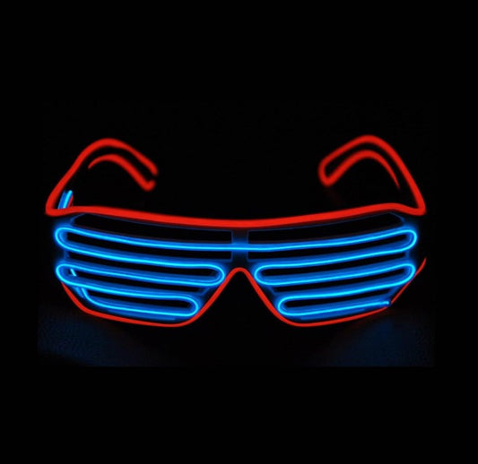 Shutter Glasses - 1980's - Light Up - Costume Accessory - Teen Adult - 3 Colors