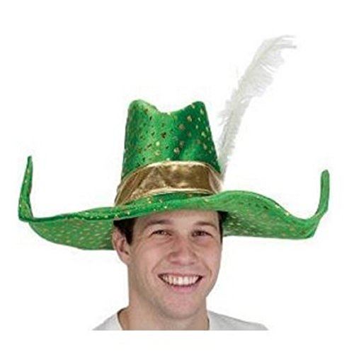 Sombrero de Leprechaun - Alado - Verde - Mago de Oz - Elfo - Accesorio de disfraz