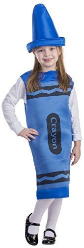  Kid's Blue Crayola Crayon Costume - Medium : Clothing
